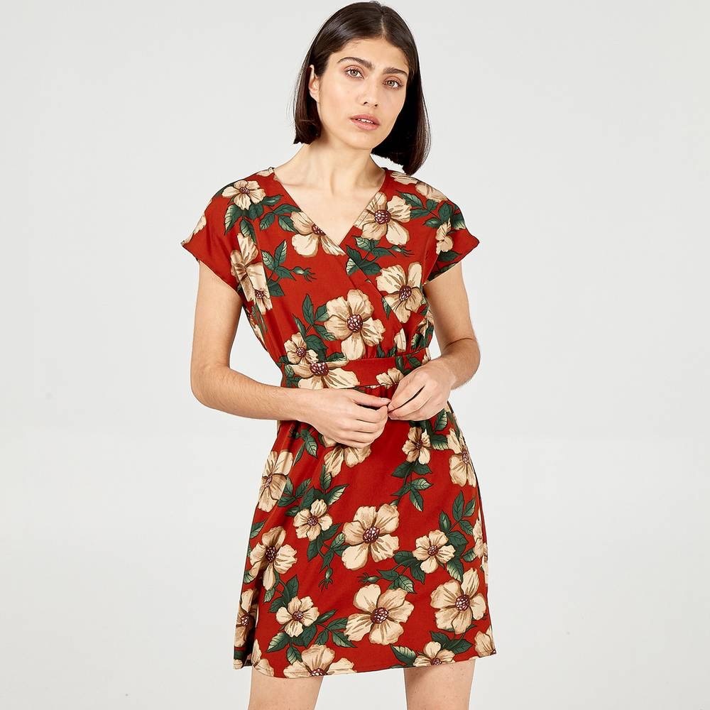 Blue Vanilla Floral Print Dress